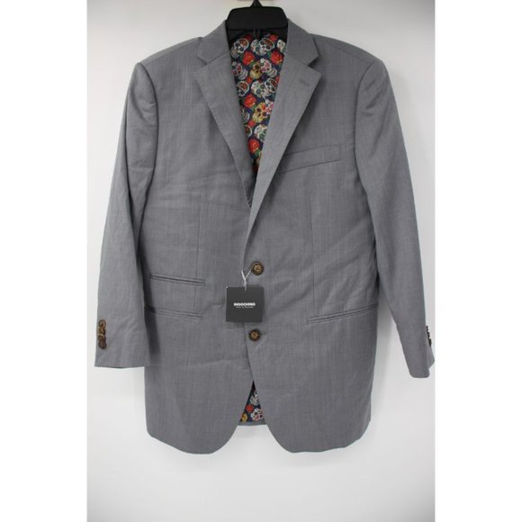 NWT indochino mens 38-40 Made to measure wool sport coat gray two button vented - Picture 1 of 13